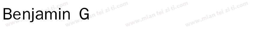 Benjamin Gothic Light字体转换
